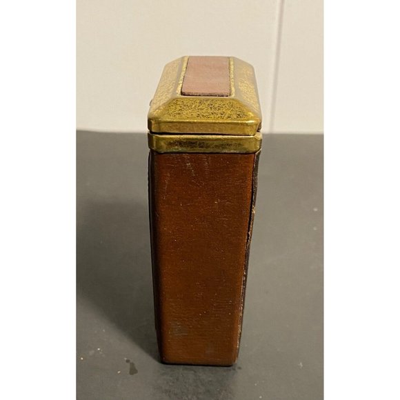Vintage Rolfs Brown Leather Cigarette Case Holder  MCM - Picture 3 of 6